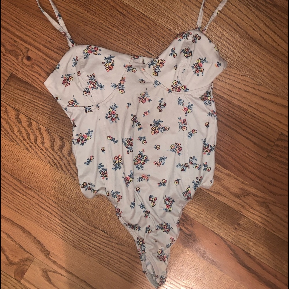 Cute flower floral flirty going out bodysuit